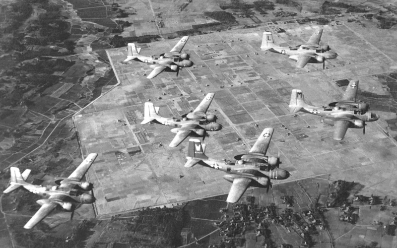 B-26 Invaders over Japan