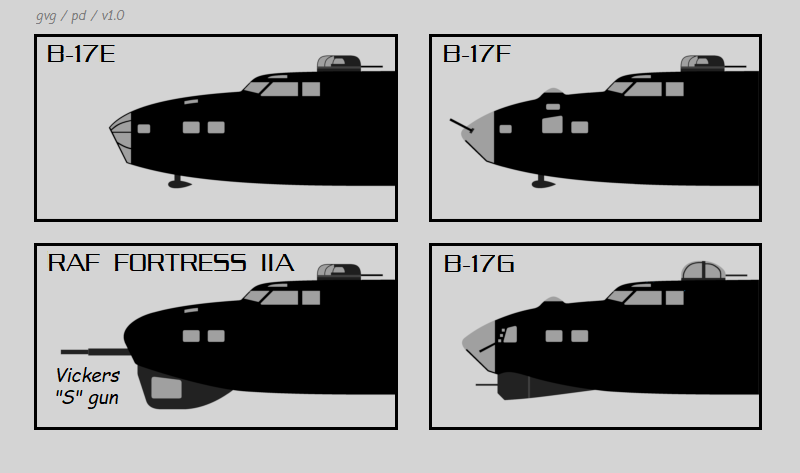 B-17 variants