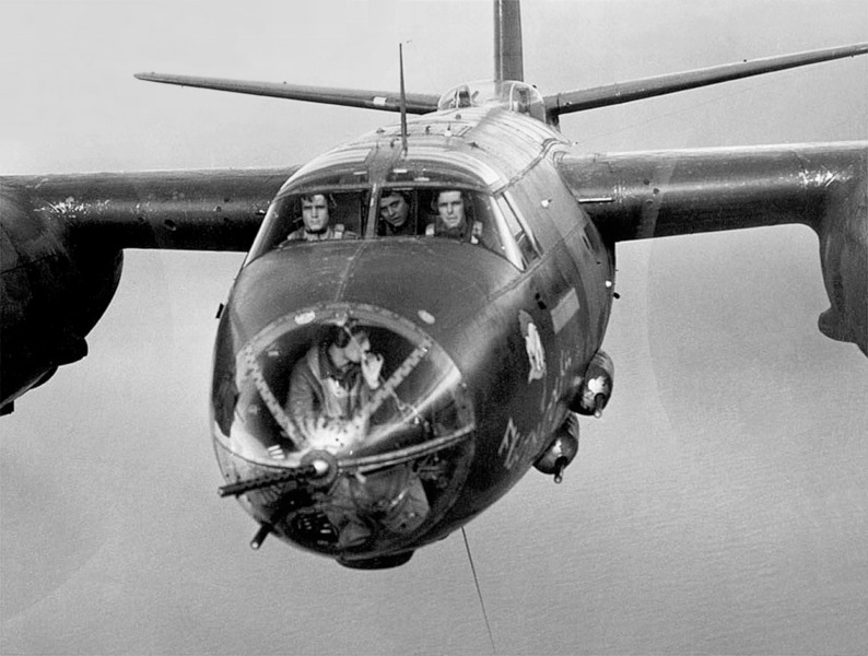 Martin B-26C in flight