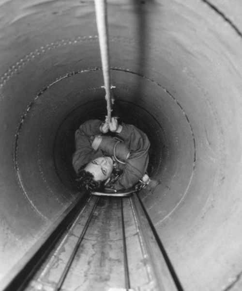 B-36 bomb bay tunnel
