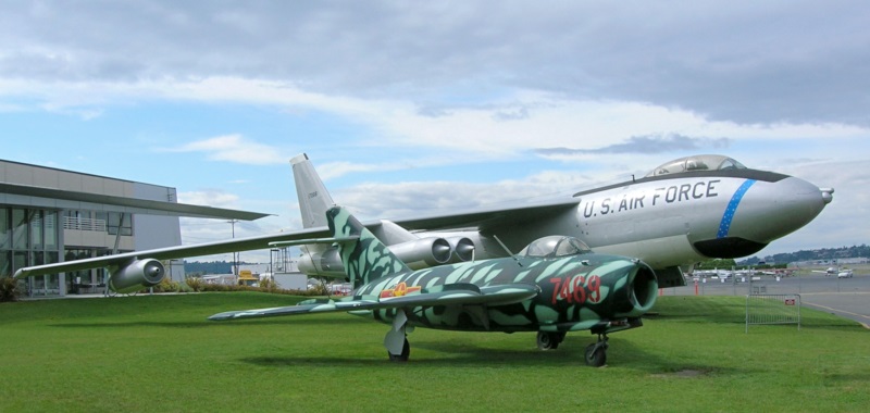 B-47E with MiG-17