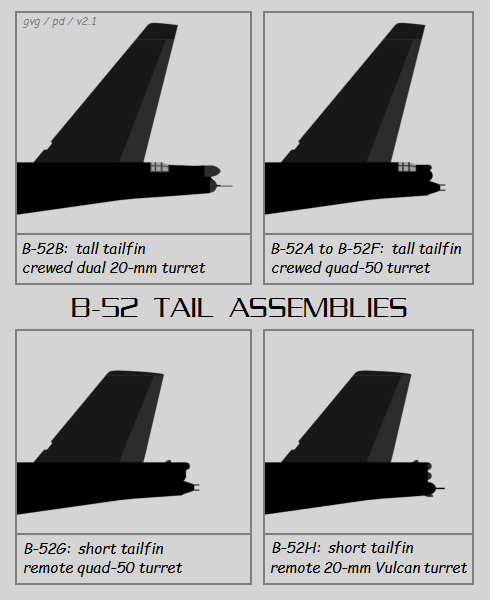 B-52 tail assemblies