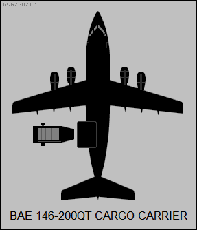 BAE 146-200QT cargo carrier