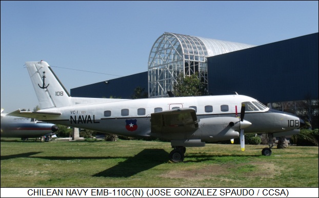 Chilean Navy EMB-110C(N) Bandeirante