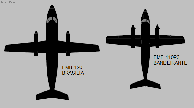 EMB-110P3 Bandeirante & EMB-120 Brasilia