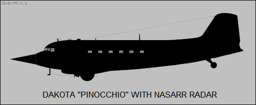Dakota / Pinocchio with NASARR radar