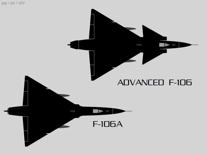 Advanced F-106 versus F-106A