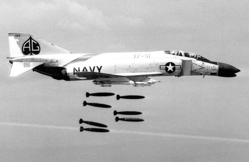 F-4B in bombing trials