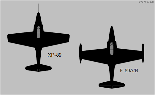 XP-89 & F-89A/B
