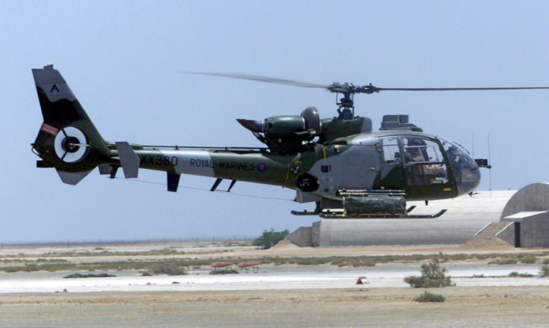 British Gazelle AH.1 in Iraq
