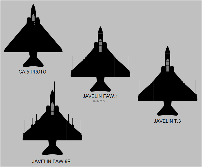 Gloster Javelin variants