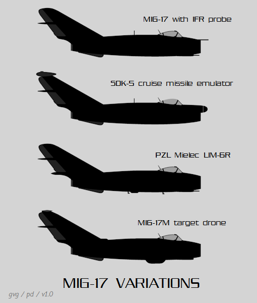 MiG-17 variations