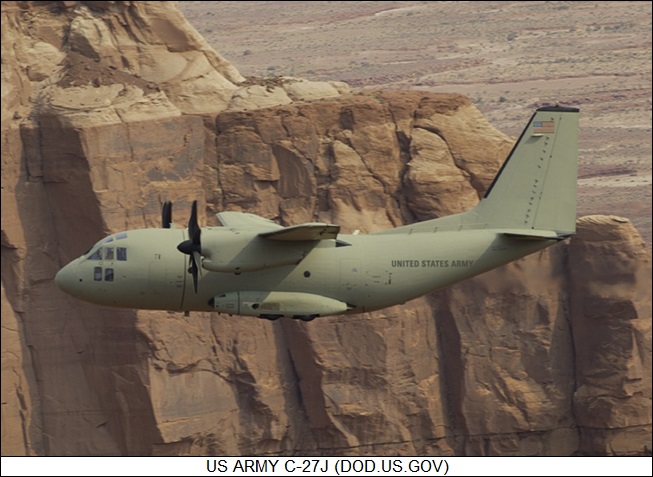 US Army Alenia C-27J