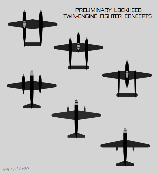 LOCKHEED TWIN-ENGINE FIGHTER CONCEPTS