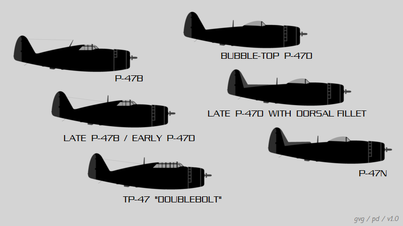 P-47 variants