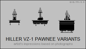 Hiller VZ-1 Pawnee variants