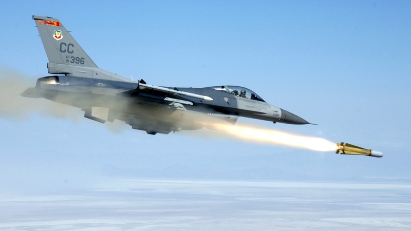 AGM-65 Maverick launched by F-16