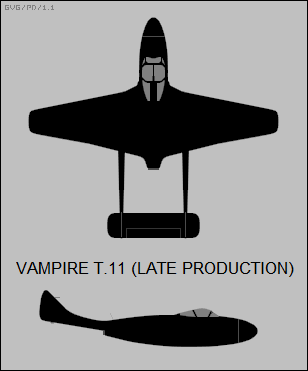 de Havilland Vampire T.11 (late production)