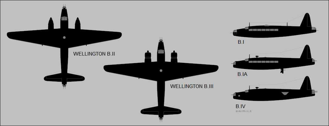 Wellington bomber variants