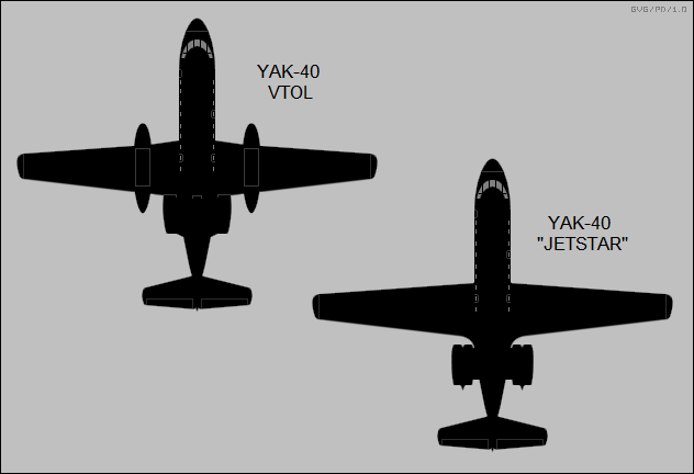 Yak-40 STOL, Yak-40 Jetstar