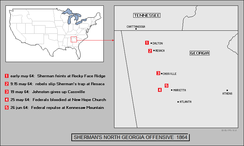 Sherman's North Georgia offensive 1864