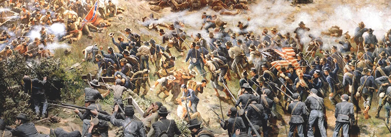 Atlanta Cyclorama depiction of battle
