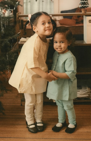 Kamala & Maya Xmas 1968