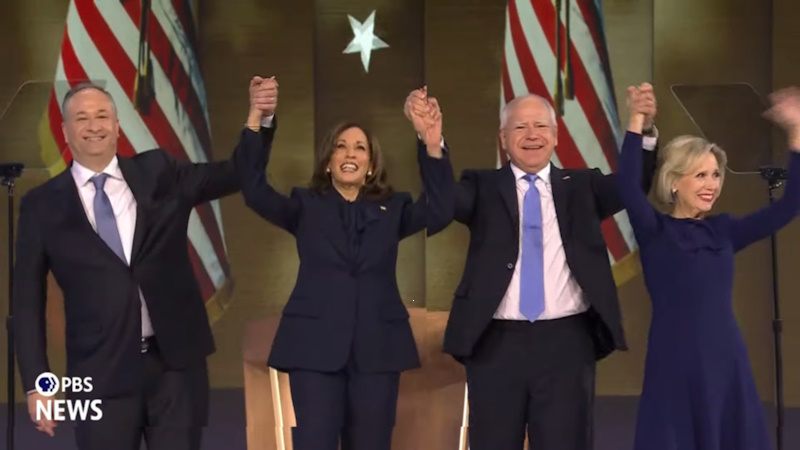 Kamala, Doug, Tim & Gwen Walz